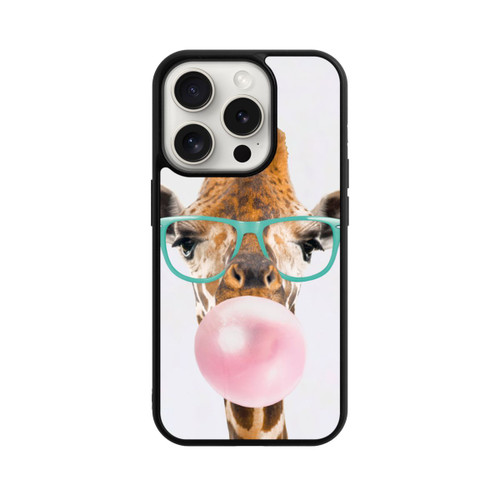 Apple iPhone 15 Pro Base Case Giraffe mit Kaugummi
