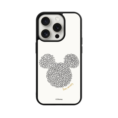 Apple iPhone 15 Pro Base Case Micky Black and White