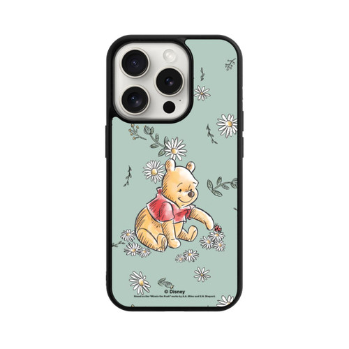 Apple iPhone 15 Pro Base Case Winnie Puuh Gänseblümchen und Käfer Liebe