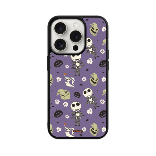 Apple iPhone 15 Pro Base Case Jack Purple Pattern Tim Burtons Nightmare before Christmas