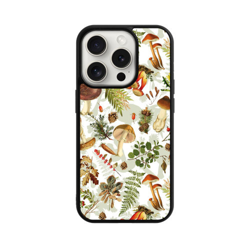 Apple iPhone 15 Pro Base Case Pilzmuster Weiß