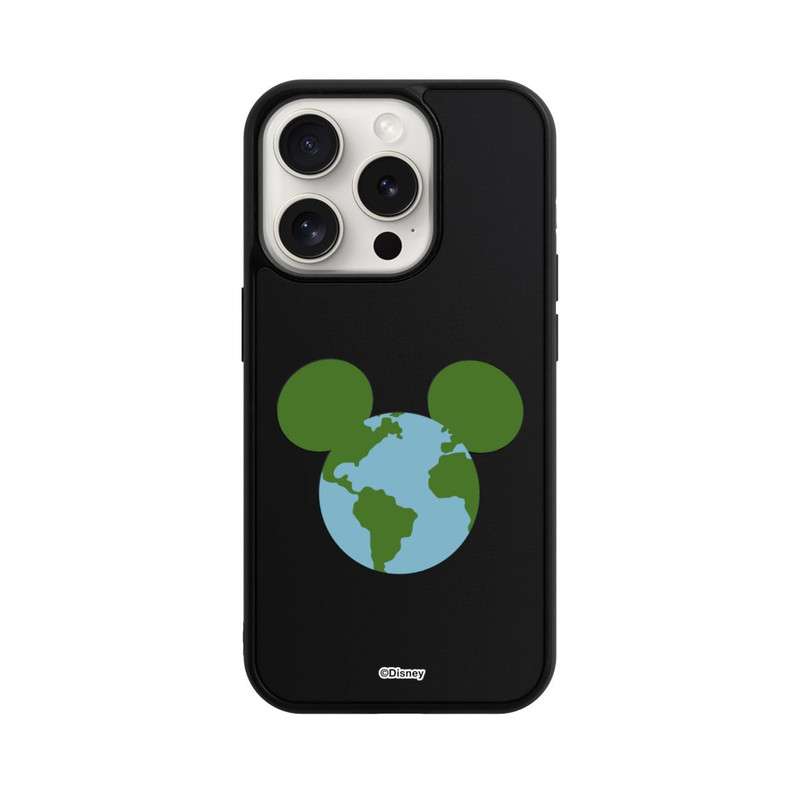 iPhone 15 Pro Base Case Micky Erdkugel Transparent