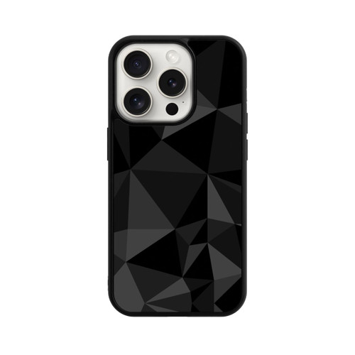 Apple iPhone 15 Pro Base Case Polygonmuster schwarz