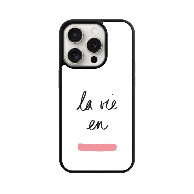 iPhone 15 Pro Base Case La Vie en Rosa