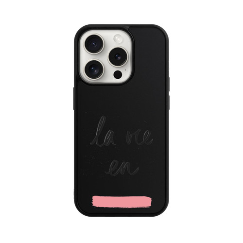 Apple iPhone 15 Pro Base Case La vie en Rosa Transparent