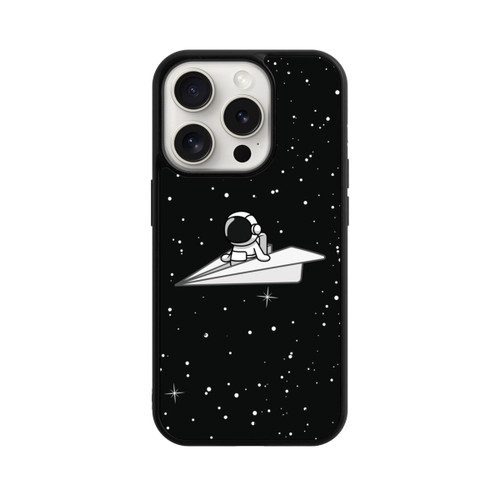 Apple iPhone 15 Pro Base Case Astronaut Paper Plane Comic