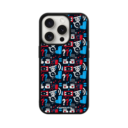 Apple iPhone 15 Pro Base Case Drei Fragezeichen Wildes Muster