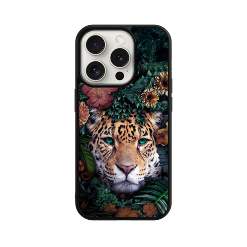 Apple iPhone 15 Pro Base Case Jaguar im Dschunglegrün