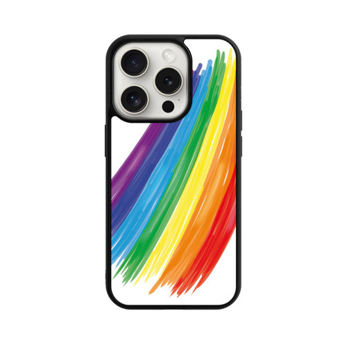 Apple iPhone 15 Pro Base Case Rainbow Paint Brush