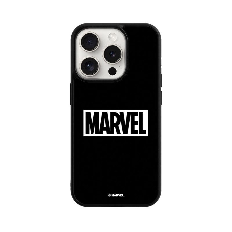 iPhone 15 Pro Base Case Marvel Logo Black