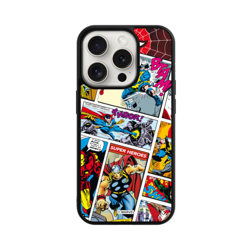 Apple iPhone 15 Pro Base Case Marvel Retro Comic Blue
