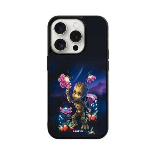 Apple iPhone 15 Pro Base Case Baby Groot Blumen
