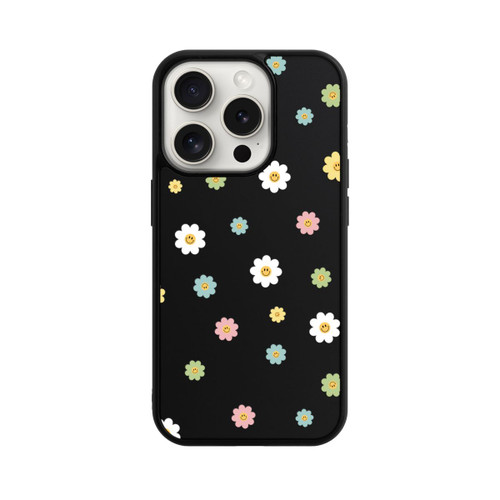 Apple iPhone 15 Pro Base Case Flower Power klein transparent