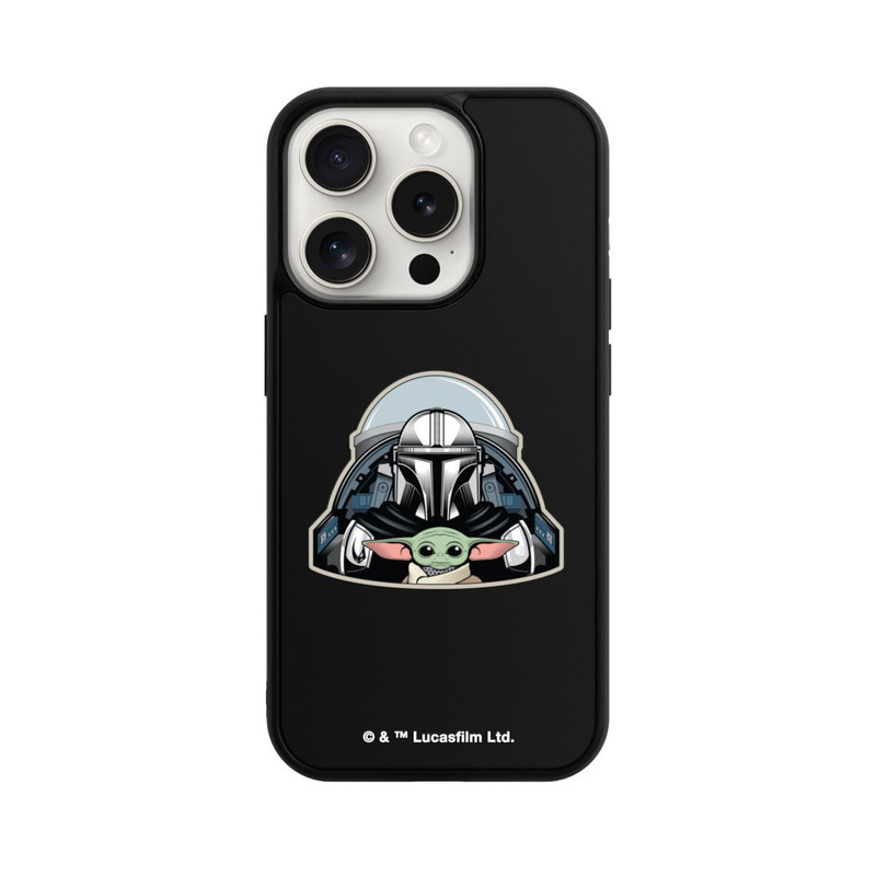 iPhone 15 Pro Base Case Mando und Grogu Transparent