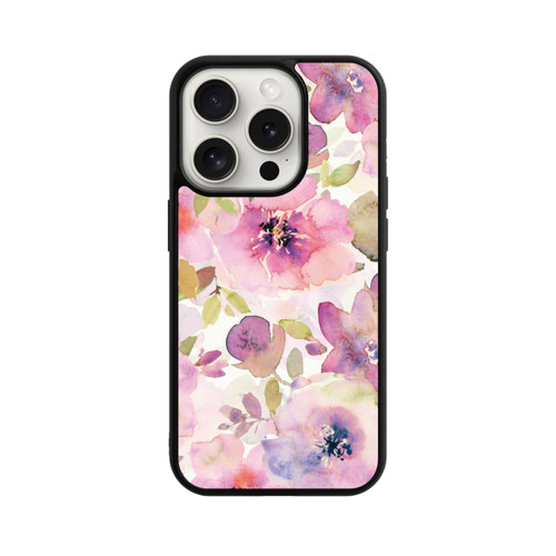 Apple iPhone 15 Pro Base Case Tapete mit rosa Blumen