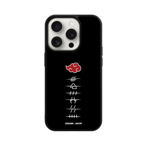 Apple iPhone 15 Pro Base Case Akatsuki Mitgliedssymbole Schwarz