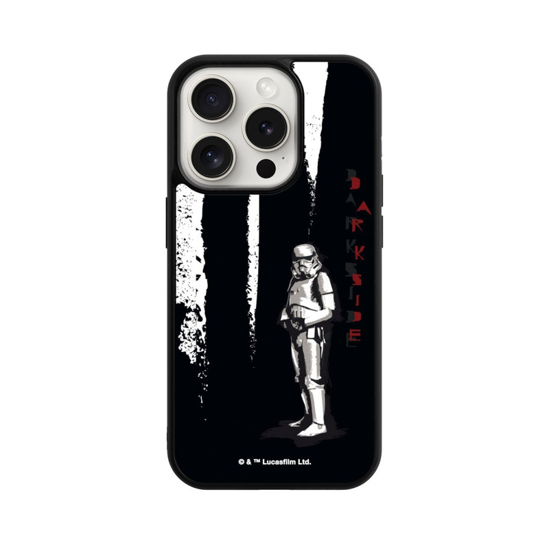 iPhone 15 Pro Base Case Stormtrooper Dunkle Seite