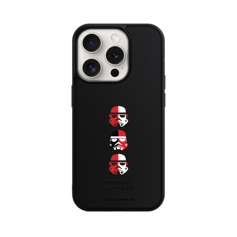 iPhone 15 Pro Base Case Storm Trooper Happy Face