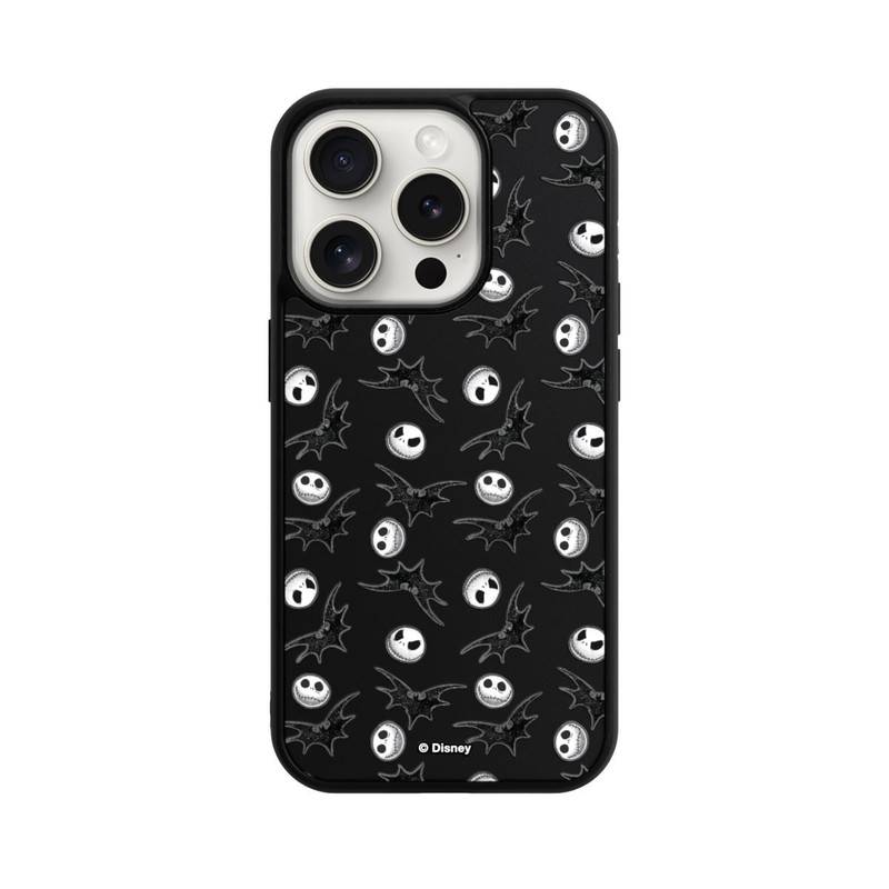 iPhone 15 Pro Base Case Nightmare Before Christmas Pattern Transparent