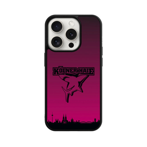 Apple iPhone 15 Pro Base Case Kölner Haie Skyline Pink