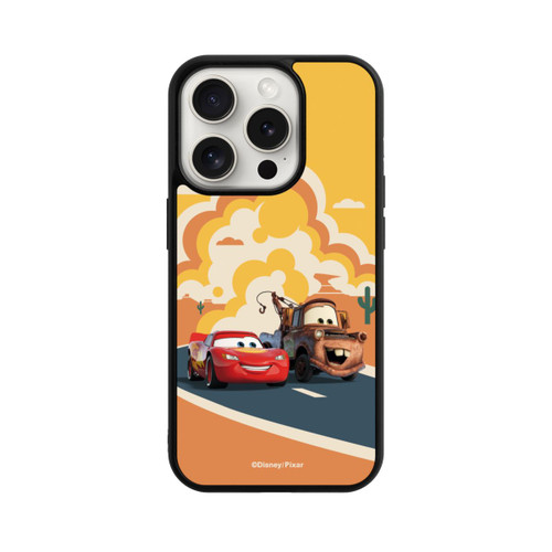Apple iPhone 15 Pro Base Case Disney Cars Lightning McQueen Und Hook on the Road