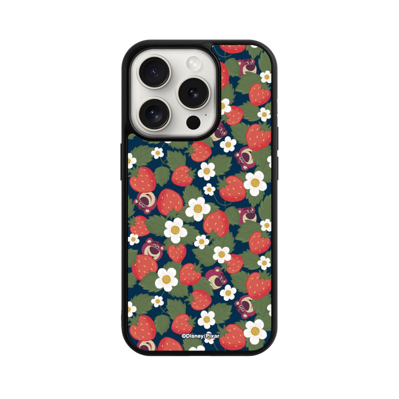 iPhone 15 Pro Base Case Lotso Toy Story Strawberry Flower Pattern