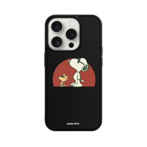 Apple iPhone 15 Pro Base Case Snoopy Woodstock Far Out transparent
