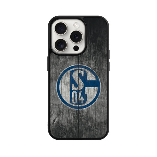 Apple iPhone 15 Pro Base Case Schalke 04 Holz Look
