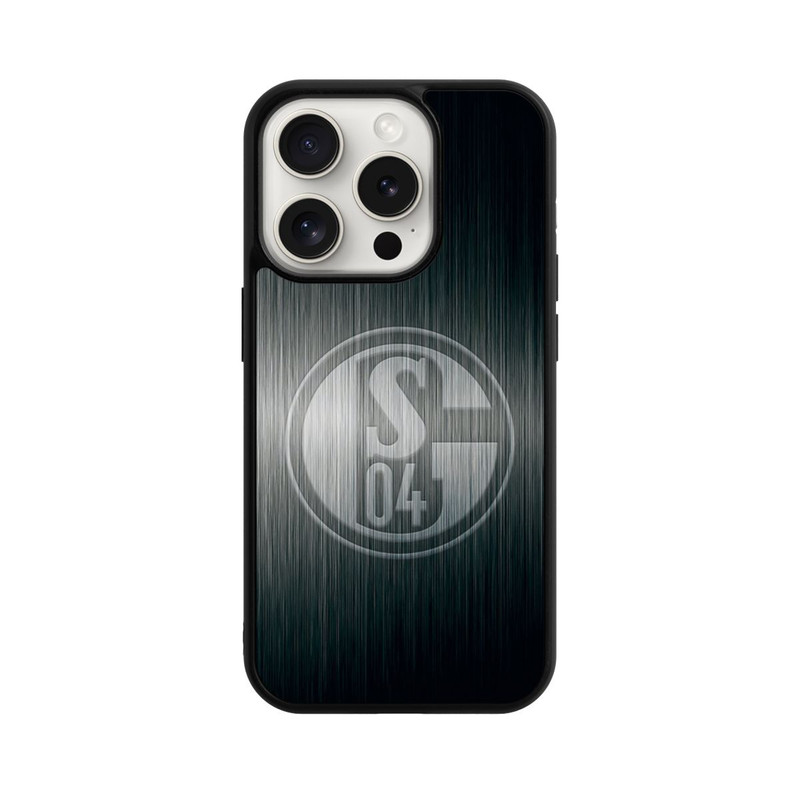 iPhone 15 Pro Base Case Schalke 04 Metall Look