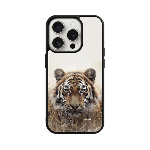 Apple iPhone 15 Pro Base Case Hunting Tiger Grasses