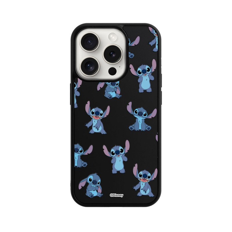 iPhone 15 Pro Base Case Stitch Faces Pattern Transparent