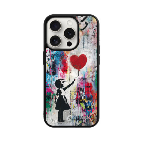 Apple iPhone 15 Pro Base Case Balloon Girl Colorful