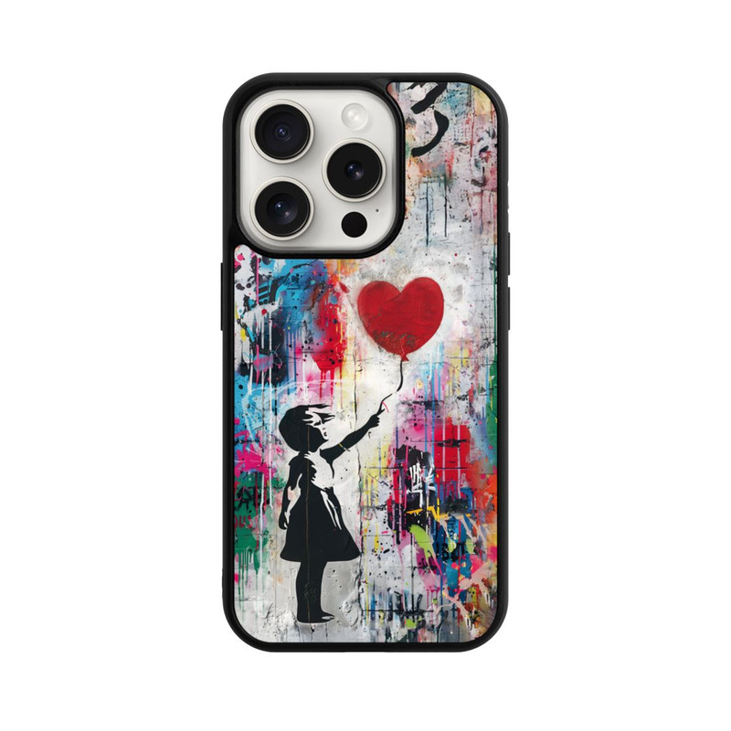 iPhone 15 Pro Base Case Balloon Girl Colorful