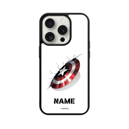 Apple iPhone 15 Pro Base Case Captain America Shield Personalisierbar