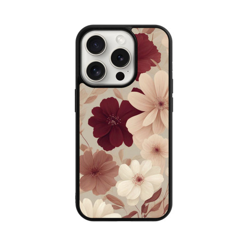 Apple iPhone 15 Pro Base Case Romantische Pastellblumen mit KI