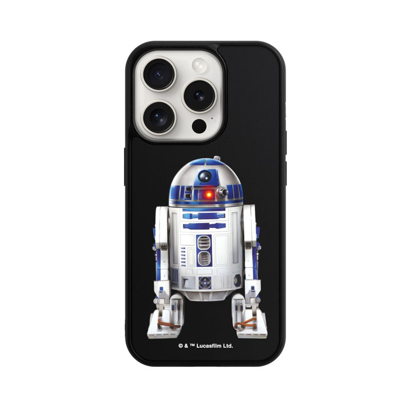 iPhone 15 Pro Base Case Star Wars R2D2 Transparent