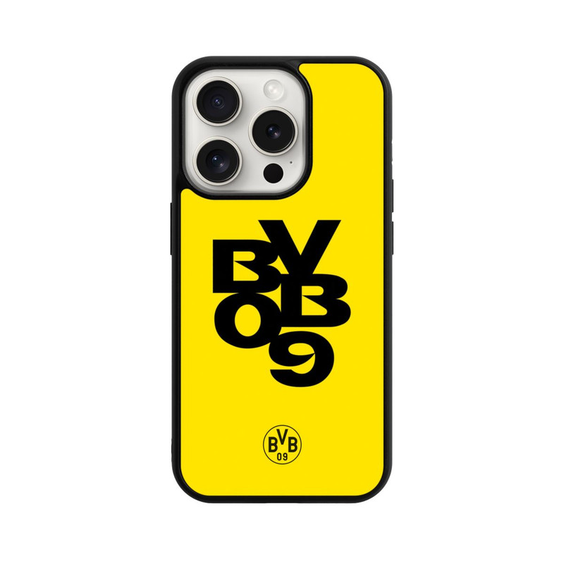 iPhone 15 Pro Base Case BVB09 Schwarz Gelb