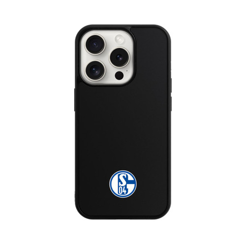 Apple iPhone 15 Pro Base Case FC Schalke 04 Logo Klein Transparent