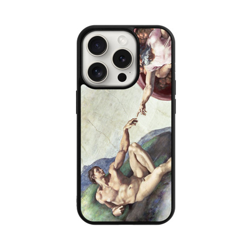 Apple iPhone 15 Pro Base Case Michelangelo Buonarroti Erschaffung von Adam