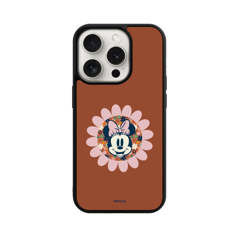 iPhone 15 Pro Base Case Minnie Maus Retro Blume Boho