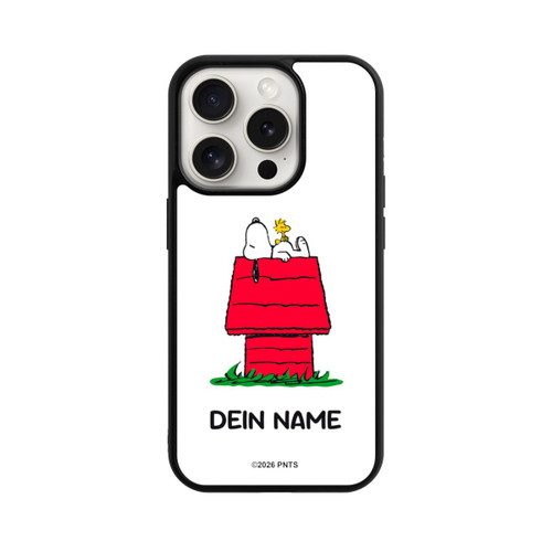 Apple iPhone 15 Pro Base Case Snoopy and Woodstock Classic Personalisierbar