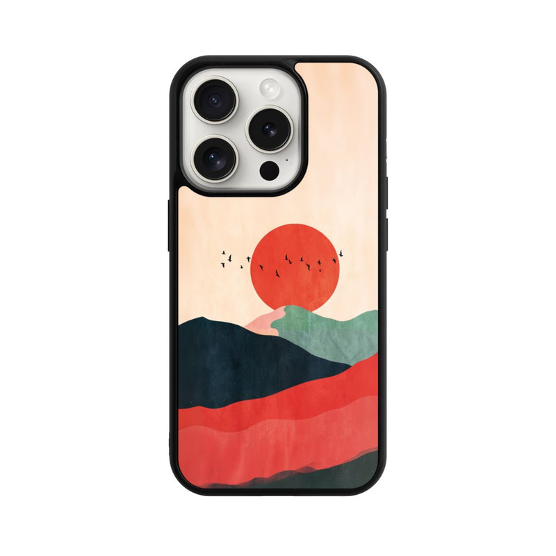 iPhone 15 Pro Base Case Zugvögel Kunst