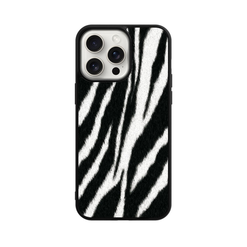 iPhone 15 Pro Max Base Case Zebra Look