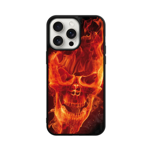 Apple iPhone 15 Pro Max Base Case Burning Skull