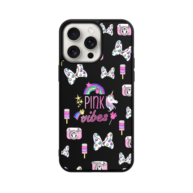 iPhone 15 Pro Max Base Case Pink Vibes Transparent