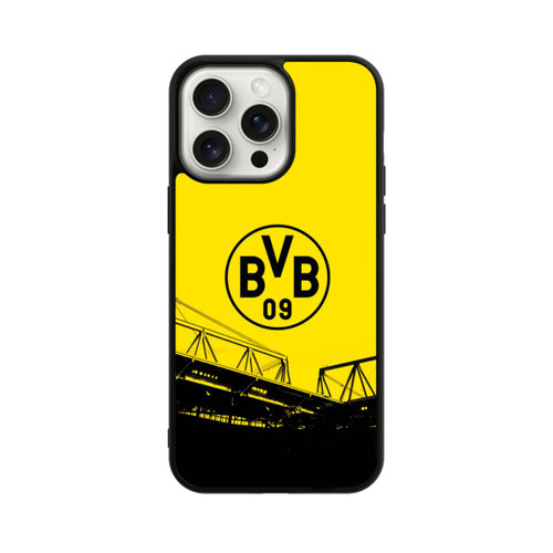 Apple iPhone 15 Pro Max Base Case Stadion Schwarz-Gelb - BVB