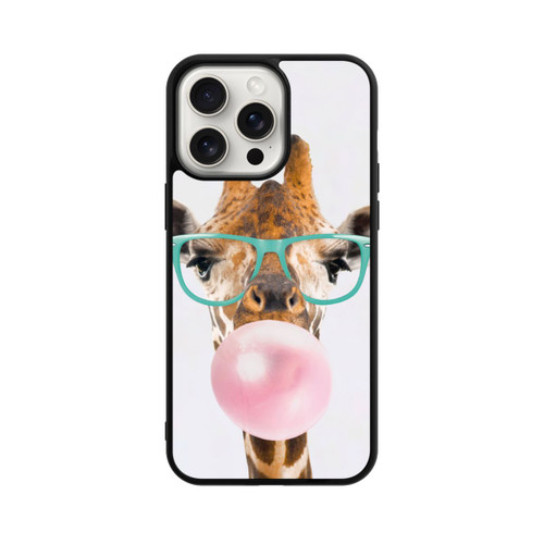 Apple iPhone 15 Pro Max Base Case Giraffe mit Kaugummi