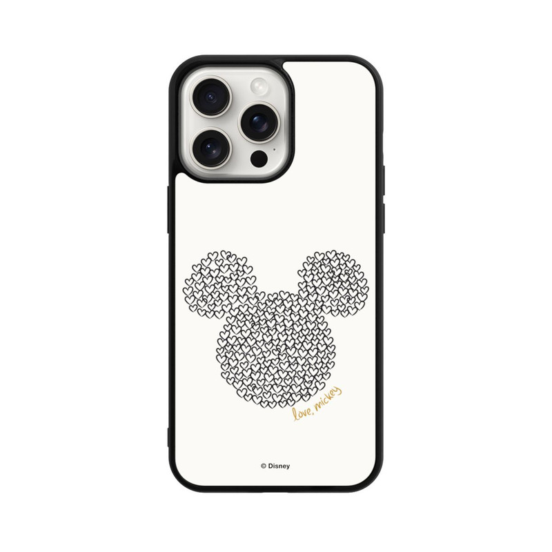 iPhone 15 Pro Max Base Case Micky Black and White