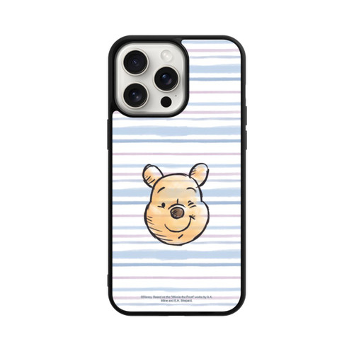 Apple iPhone 15 Pro Max Base Case Winnie Puuh auf Streifen