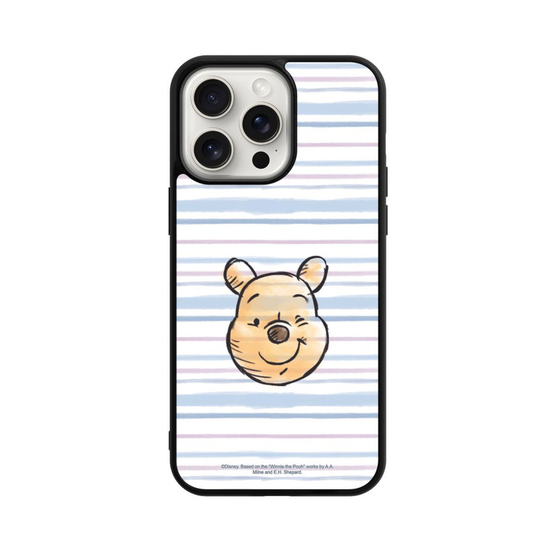 iPhone 15 Pro Max Base Case Winnie Puuh auf Streifen